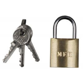 Padlock, metal, 3 keys, 4.5 x 2.5cm