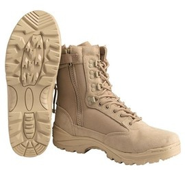 TACTICAL BOOTS - YKK ZIPPER - Mil-Tec - KHAKI