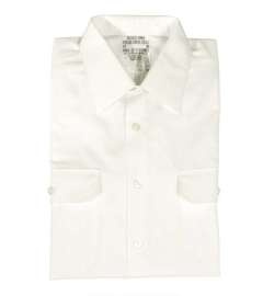 GERMAN SERVICE SHIRT - LONG SLEEVE - WHITE - USED