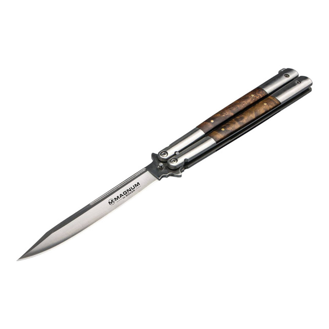 BUTTERFLY KNIFE BALISONG WOOD LARGE - MAGNUM BY BOKER