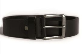 BLACK LEATHER BELT