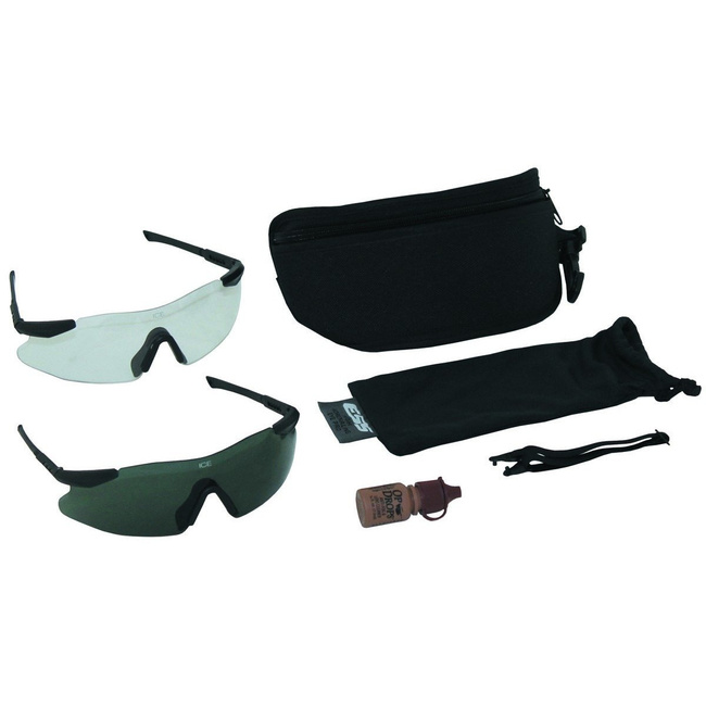 US safety goggles, black, ESS ICE-2X, like new