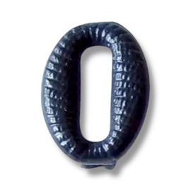 Metallic number - 0 - Dark Blue - Hungarian Army Military Surplus - Like New