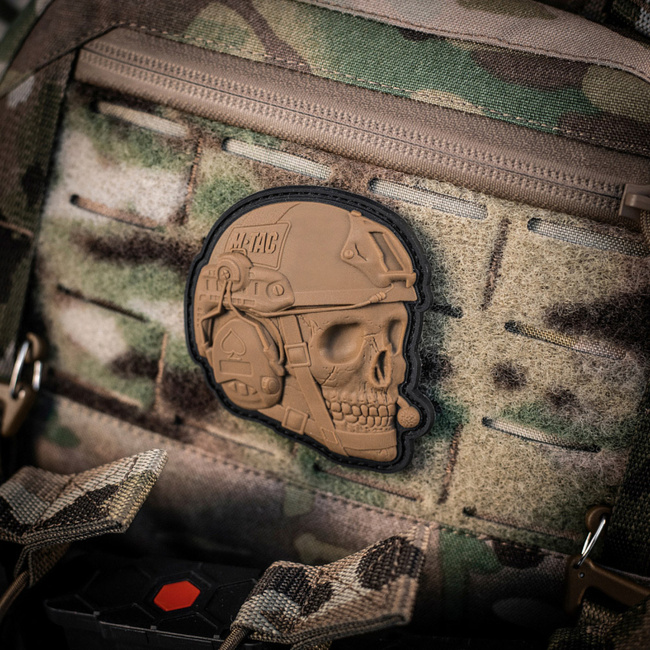 OPERATOR SKULL PATCH - 3D PVC - COYOTE - M-TAC