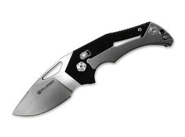 RED E STONE BLACK POCKET KNIFE - BOKER