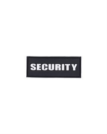 3D PATCH - SECURITY - PVC - WITH HOOK&LOOP CLOSURE - 8.6 x 3.3 CM - BLACK/WHITE