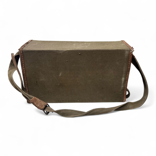 Patriotic Guards Medical Bag - Red Cross - Communist Era R.S.R. - Romanian Army Military Surplus - OD Green - In Good Condition