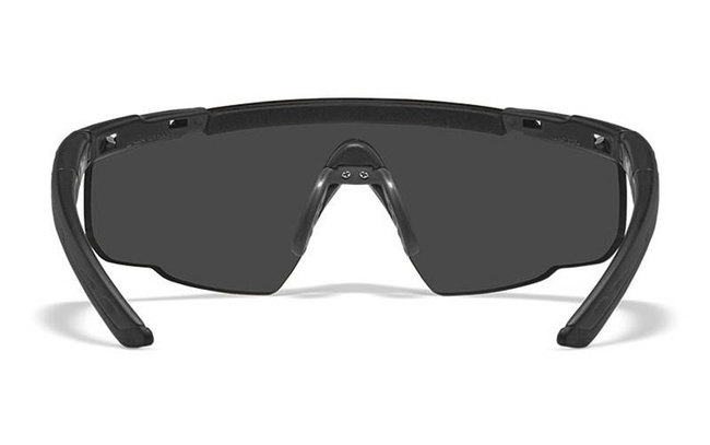 BALLISTIC SUNGLASSES - SABER ADVANCED - WILEY X - GREY/ CLEAR - BLACK FRAME