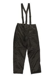 Black THERMAL PANTS WITH SUSPENDERS