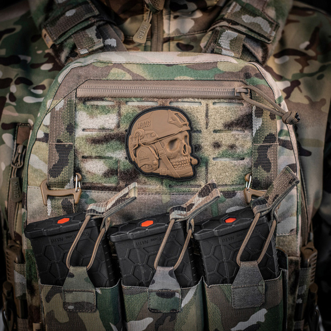 OPERATOR SKULL PATCH - 3D PVC - COYOTE - M-TAC