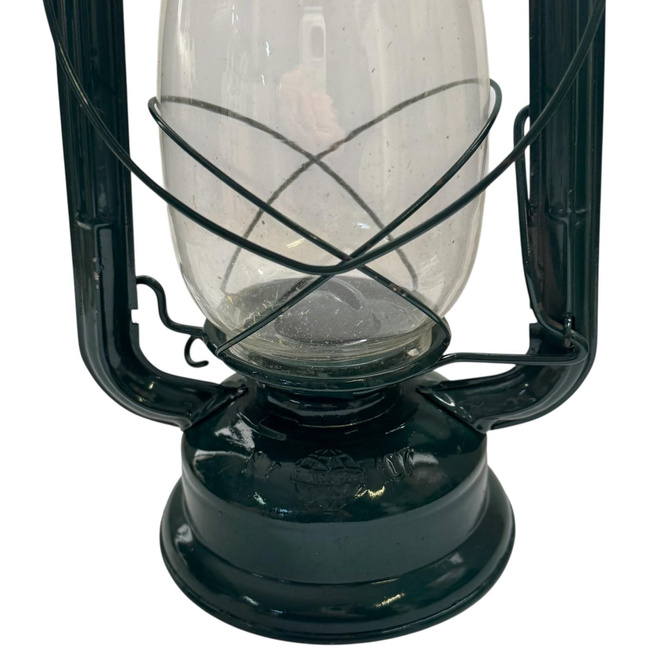 WIND LAMP - METALGLOBUS - GREEN - MILITARY SURPLUS ROMANIAN ARMY - IN GOOD CONDITION