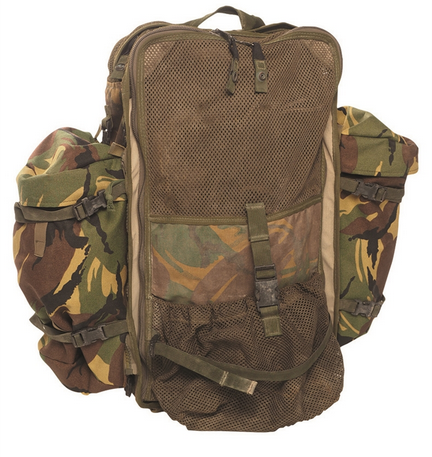 British Net Rucksack W.side Pockets Used