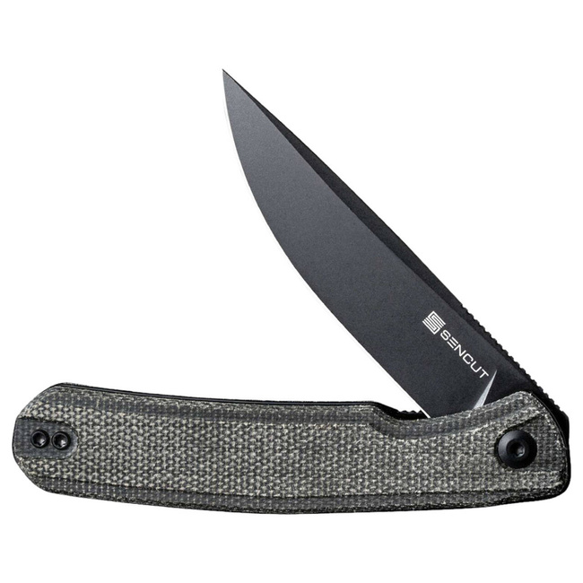 POCKET KNIFE - "SENCUT Scitus Micarta Dark Green Black" - Böker