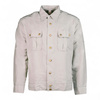 Service Shirt with Two Pockets and Long Sleeves - East German Navy Military Surplus - Volksmarine der NVA - Beige - Like Ne