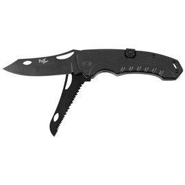 Jack Knife, 2 in 1, G10 handle - Black - Fox Outdoor