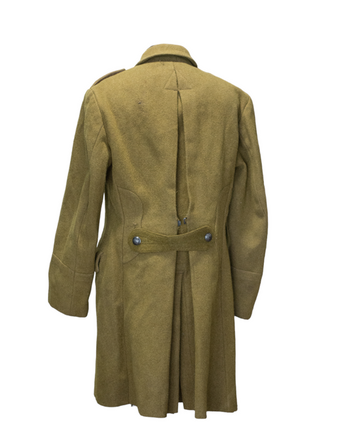 CLOTH TRENCH COAT - ROMANIAN MILITARY SURPLUS - OLIVE - LIKE NEW
