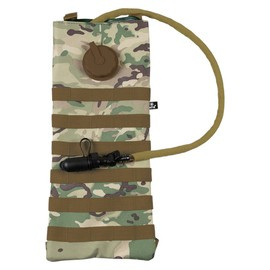 HYDRATION BACKPACK WITH TPU BLADDER - MOLLE SYSTEM - OPERATION CAMO - 2,5 L - MFH