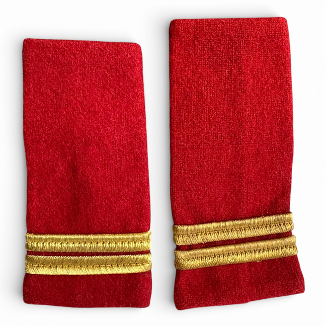OFFICER RANKS, INFANTRY, MUSIC - LIEUTENANT WITHOUT A MARK, RED CITY - MILITARY SURPLUS ROMANIAN ARMY - USED