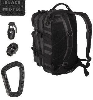 US ASSAULT BACKPACK - 36 L - TACTICAL BLACK