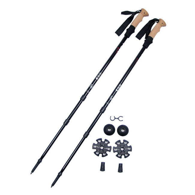 ALUMINIUM TREKKING POLES - CORK HANDLE - FOX OUTDOOR®