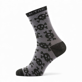 Lightweight Socks - Mk.3 Pirate Skull - Dark Grey - M-Tac