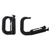 Carabiner, plastic, "Molle", black, two pack