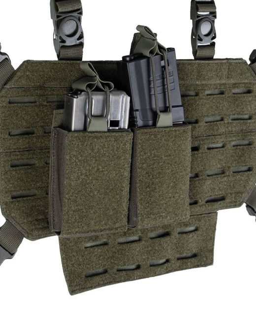 DOUBLE MAGAZINE POUCH WITH HOOK N LOOP BACKSIDE - Mil-Tec® - OD