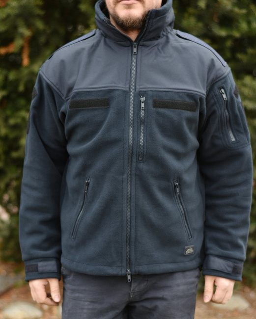 POLAR JACKET - CLASSIC ARMY - Helikon Tex - NAVY BLUE - WITH EMBLEMS - IGSU
