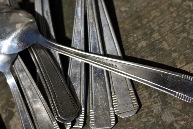 Stainless steel spoon Romanian surplus