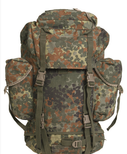 German Flecktarn Combat Rucksack Used 