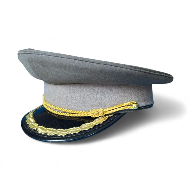 Officer's cap - Romanian Army military surplus from the RSR period - Grey - Like new