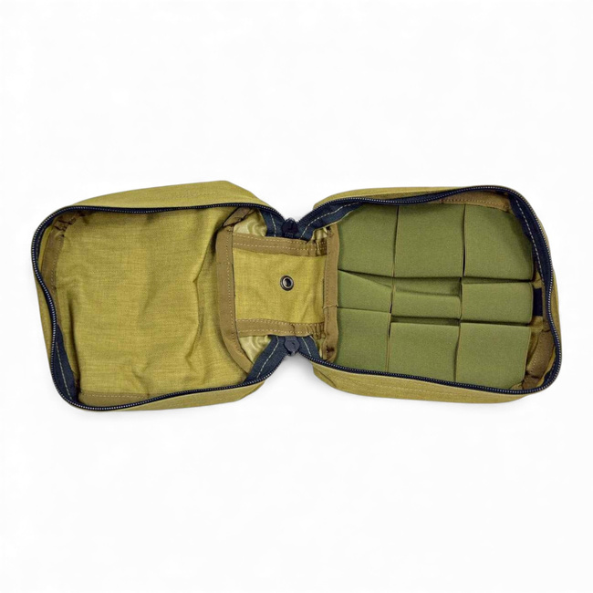 Utility Pouch - Rubber - MOLLE - Dutch Army Military Surplus - Khaki - Used
