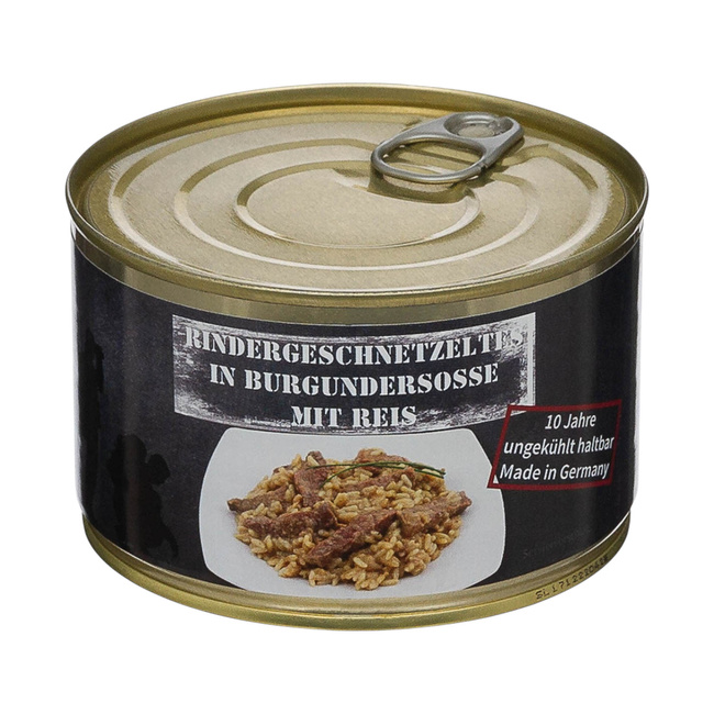 CANNED CHOPPED BEEF WITH RICE - 400 G - SHELF LIFE 10 YEARS - MFH®