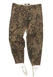 German WWII M44 Pea Camo Field Pants - repro