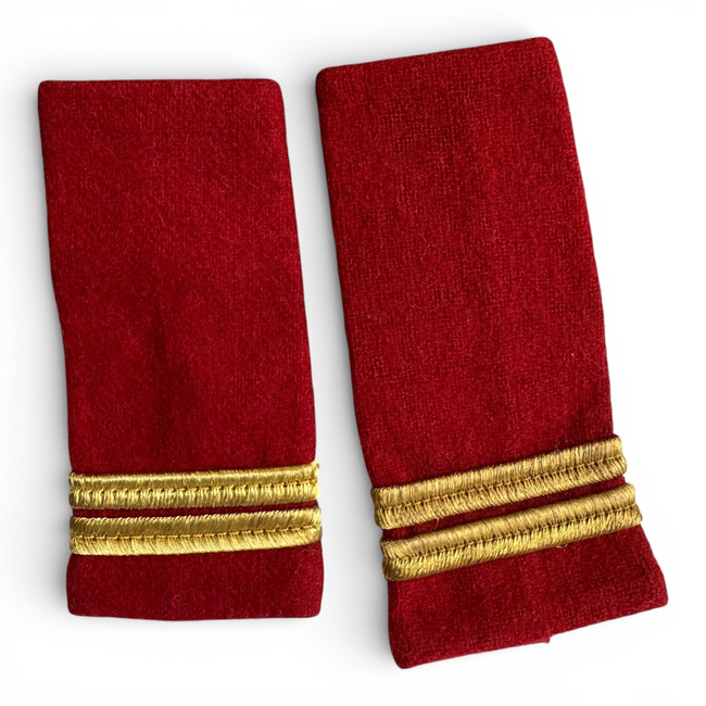 OFFICER RANKS, INFANTRY, MUSIC - LIEUTENANT WITHOUT A MARK, RED CITY - MILITARY SURPLUS ROMANIAN ARMY - USED