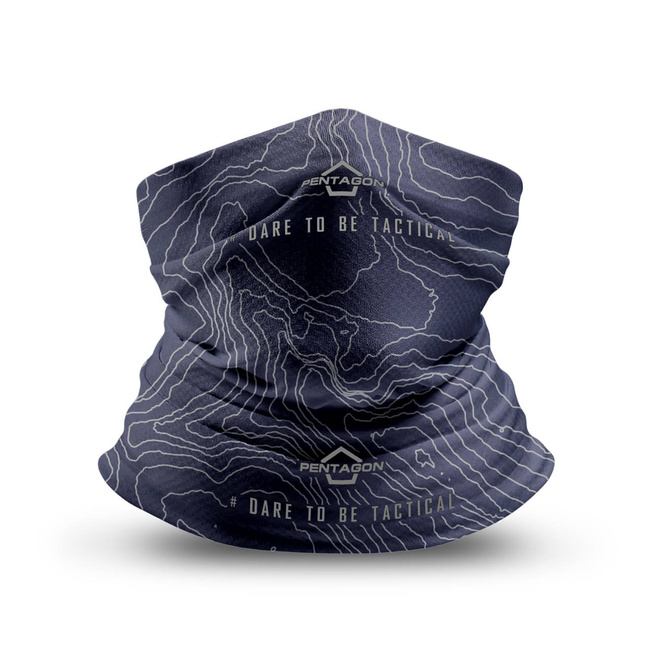 NECK GAITER - SKIRON TOPOGRAPHIC MAP - Pentagon - RAF BLUE