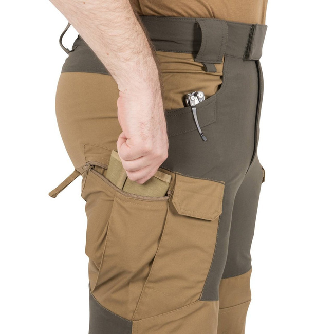 HYBRID OUTBACK PANTS® - DURACANVAS® - Helikon-Tex® - COYOTE/TAIGA GREEN