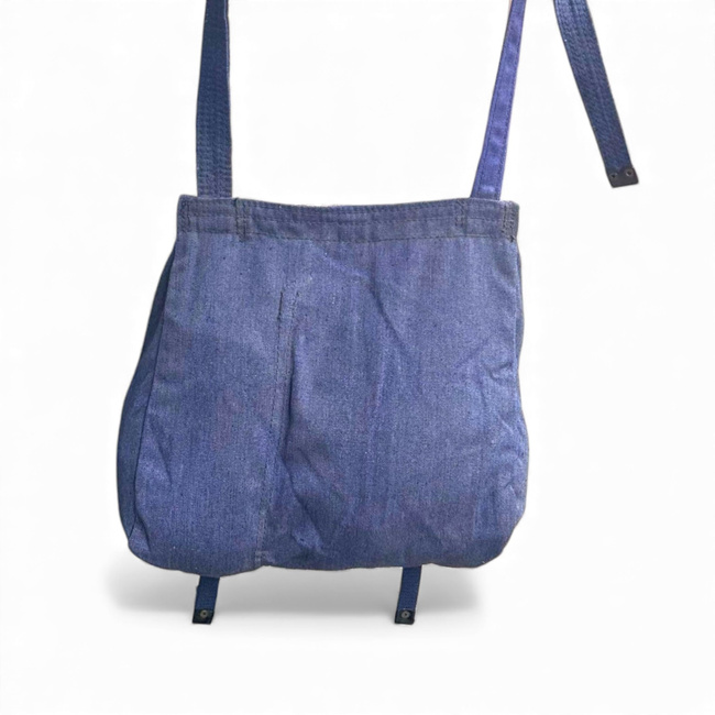 Romanian Military bread bag - Security, post-WWII, Romanian Army Surplus blue - Used