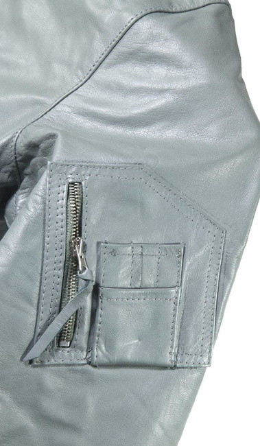 GERMAN LEATHER FLIGHT JACKET - Mil-Tec® - GREY
