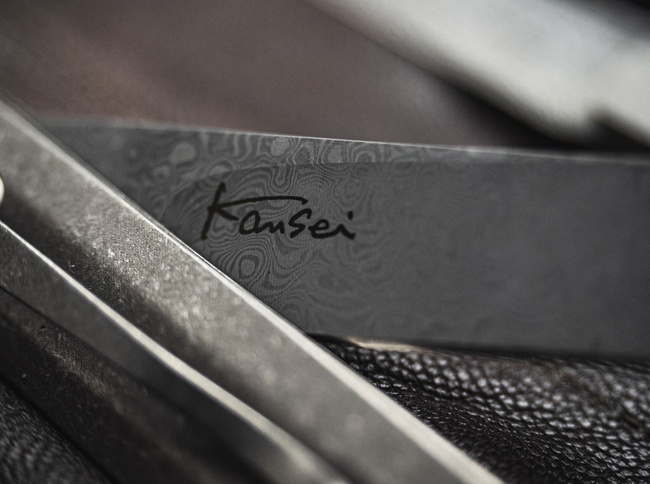 DAMASCUS KNIFE WASABI - BOKER PLUS