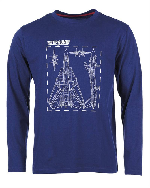 LONG SLEEVE SHIRT - TOP GUN - MIL-TEC - NAVY