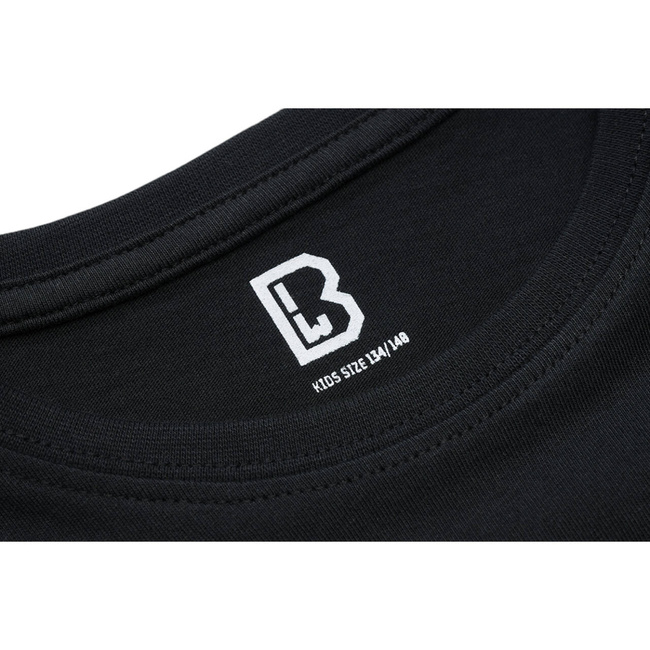 KIDS COTTON T-SHIRT - BLACK - BRANDIT