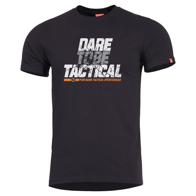 AGERON DARE TO BE TACTICAL T-SHIRT - BLACK - PENTAGON