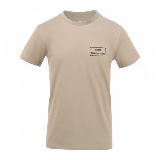 Classic Cotton T-Shirt with Tactical Theme – Toward Enemy – Khaki – Helikon-Tex