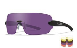 Glasses - Wileyx - DETECTION Clear/Yellow/Orange/ Purple/Copper Matte Blk. Frame
