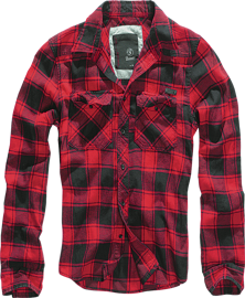 CHECK LONG SLEEVE SHIRT - RED/BLACK - BRANDIT