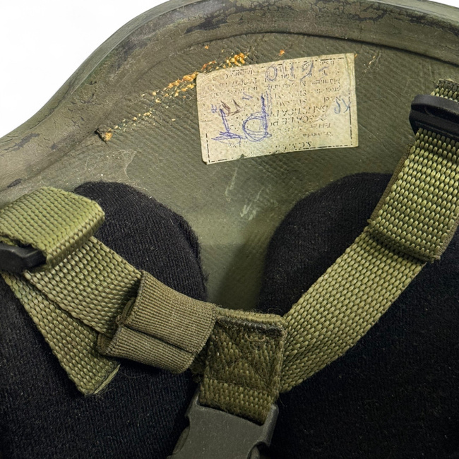 Ballistic Helmet - Military Surplus Romanian Armed Forces - Olive Green - Used / Deco