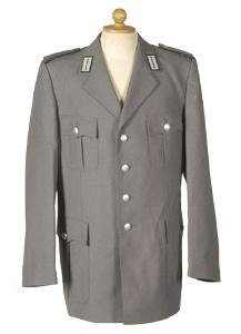 UNIFORM JACKET - GERMAN ARMY - GREY - USED - 44-56