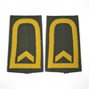 PAIR OF ORIGINAL RANKS - BOATSWAIN - GERMAN ARMY - NAVY - OLIVE GREEN/GOLDEN