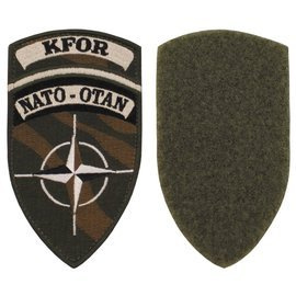 VELCRO PATCH "KFOR" - NATO-OTAN - LIKE NEW
